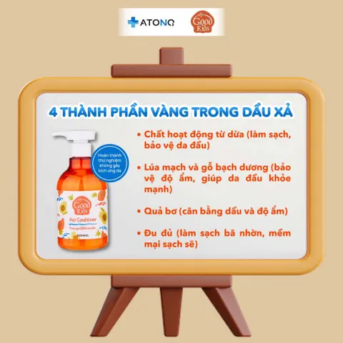 Tắm gội xả Atono2 Good Kids Hàn Quốc cho bé từ 3 tuổi trở lên