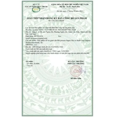 Bột Protein Thực Vật Hữu Cơ Orgain Organic 21g 50 Superfoods