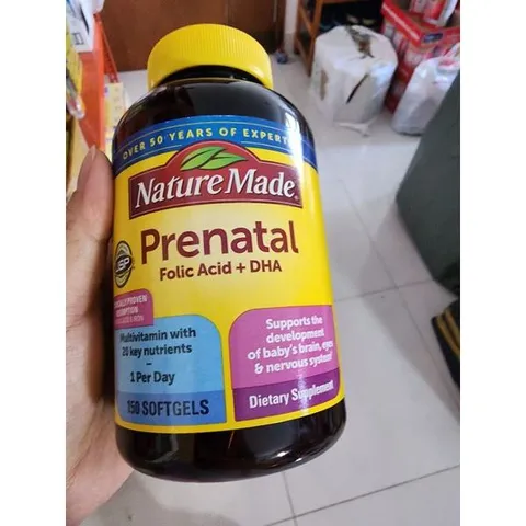 Vitamin Prenatal bầu 150 viên Mỹ - vị cam