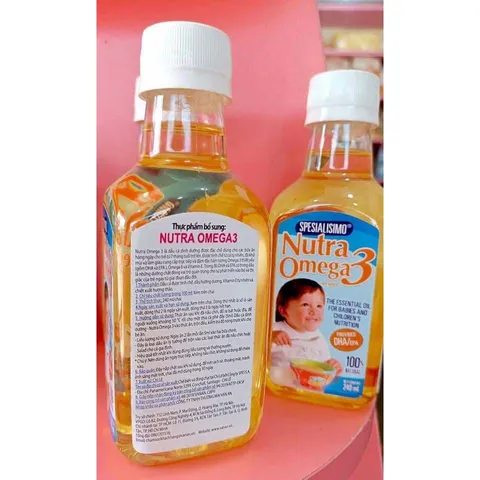 Dầu Ăn Dặm Cá Hồi Nutra Omega 3, 240ML Cho Bé 7M+