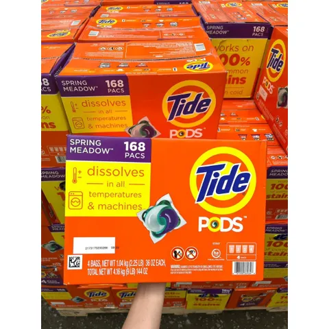 Thùng 156 viên giặt Tide pods của Mỹ chính hãng