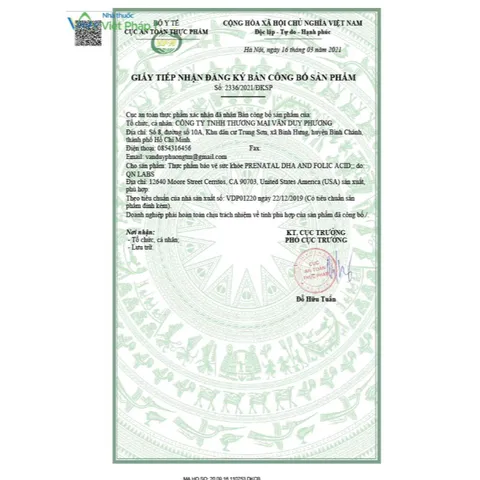 Vitamin Prenatal bầu 150 viên Mỹ - vị cam