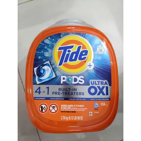 Viên Giặt Tide Pods Ultra Oxi 104 Viên - Mỹ