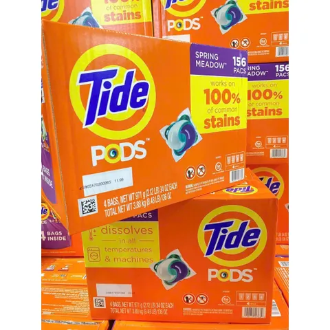 Thùng 156 viên giặt Tide pods của Mỹ chính hãng