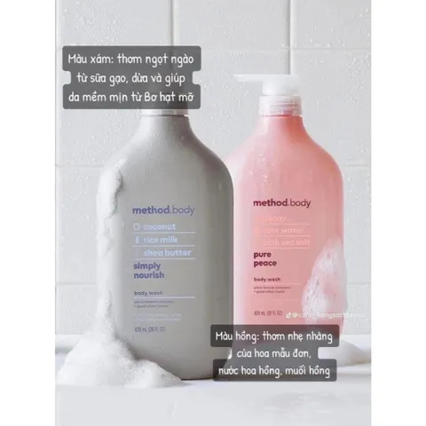 Sữa tắm ORGANIC METHOD BODY bản Mỹ