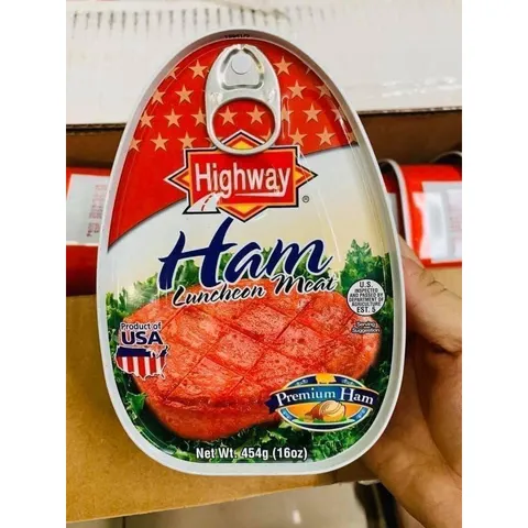 Date 2027 - Thịt HAM Luncheon Meat - Highway 454gr của Mỹ