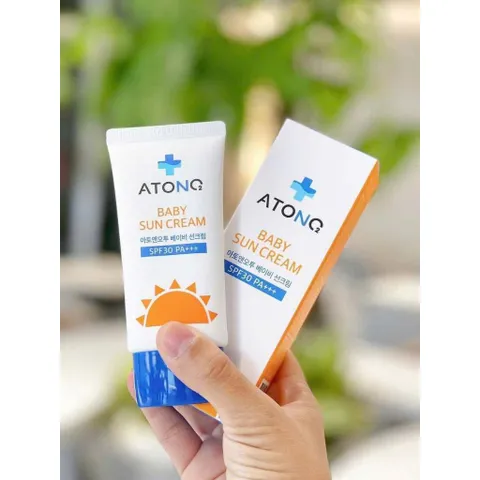 Kem chống nắng Atono2 Hàn Quốc cho trẻ, dưỡng ẩm dịu nhẹ, bảo vệ làn da bé khỏi tia UV-