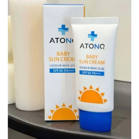 Kem chống nắng Atono2 Hàn Quốc cho trẻ, dưỡng ẩm dịu nhẹ, bảo vệ làn da bé khỏi tia UV-