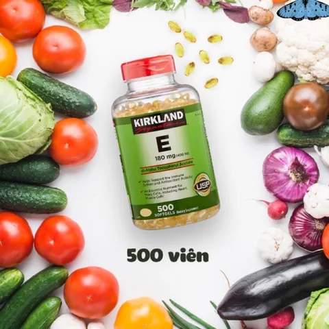 [DATE 2029] Vitamin E 400 IU 500 Viên Kirkland Của Mỹ