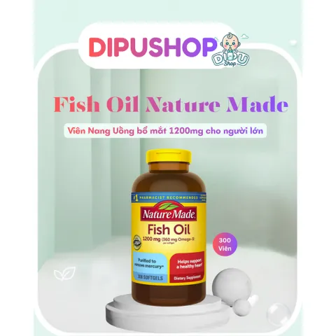 Dầu Cá Nature Made Fish Oil 1200mg 300 Viên