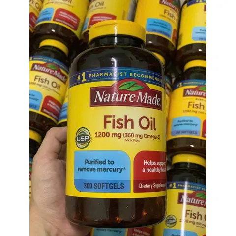 Dầu Cá Nature Made Fish Oil 1200mg 300 Viên