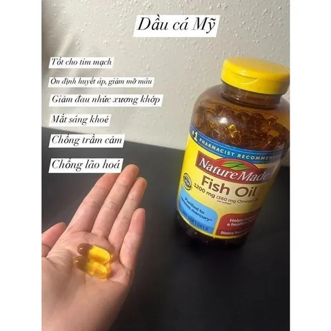 Dầu Cá Nature Made Fish Oil 1200mg 300 Viên