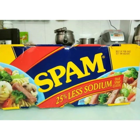 [giá tốt] Thịt Hộp Spam Mỹ 340g ( Loại ít Mặn) - Thịt Spam đã được nấu chín hoàn toàn, có thể dùng ngay hoặc hâm nóng