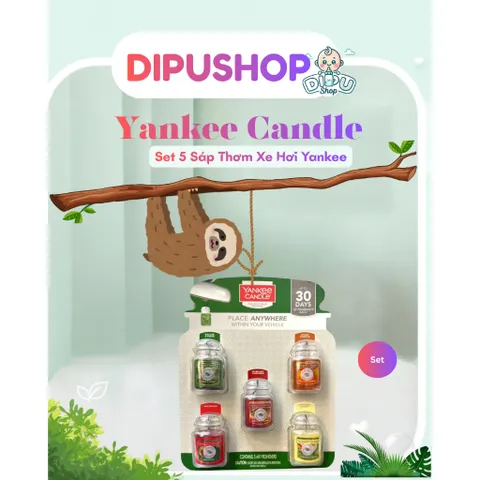 Set 5 Bình thơm xe hơi Yankee Candle Ultimate Air Freshener