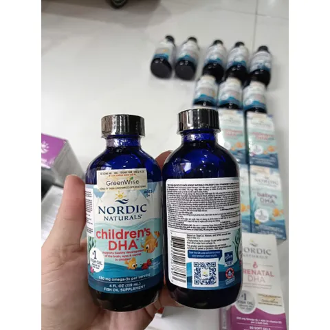 [HÀNG CÔNG TY] DHA cho trẻ từ 1 tuổi Nordic Naturals Children Mỹ dạng lỏng 119ml-237ml