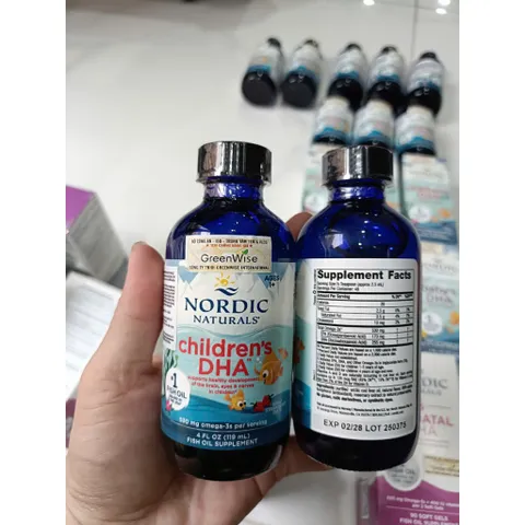 [HÀNG CÔNG TY] DHA cho trẻ từ 1 tuổi Nordic Naturals Children Mỹ dạng lỏng 119ml-237ml