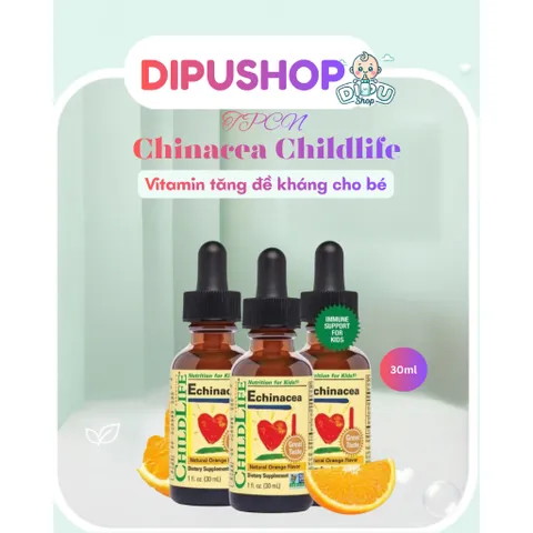 MỘT CHAI Tăng đề kháng Echinacea Childlife USA 30ml cho bé chính hãng