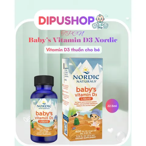 Vitamin D3 thuần tinh khiết Nordic Naturals lọ 22,5ml