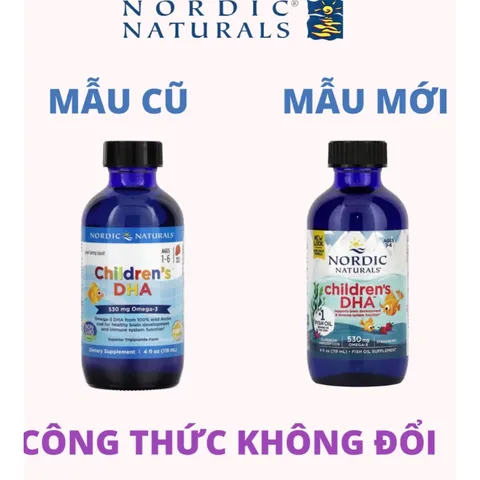 [HÀNG CÔNG TY] DHA cho trẻ từ 1 tuổi Nordic Naturals Children Mỹ dạng lỏng 119ml-237ml