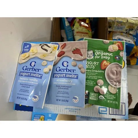 Bánh sữa chua khô Gerber cho bé 8 tháng ăn dặm