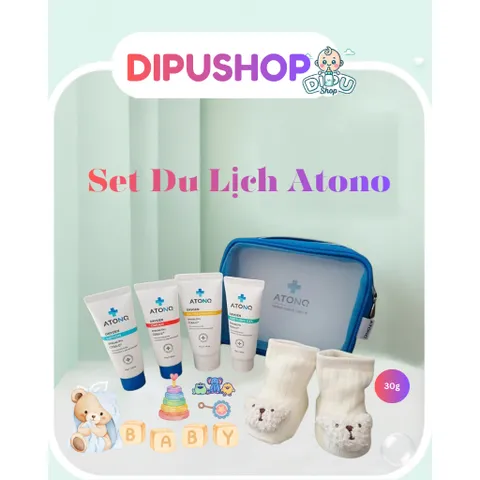 Tắm gội / dưỡng ẩm mini size Atono2 Hàn Quốc cho bé từ 0m+