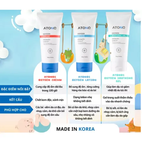 Tắm gội / dưỡng ẩm mini size Atono2 Hàn Quốc cho bé từ 0m+