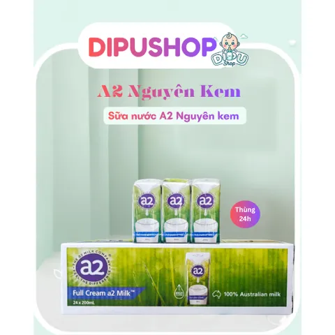 Thùng 24 Hộp Sữa Tươi A2 Full Cream 200ml