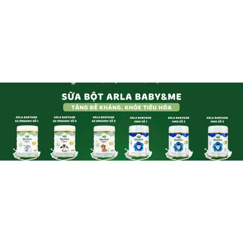 Sữa Arla Baby&Me Organic đạm A2 và HMO cao cấp từ Đan Mạch
