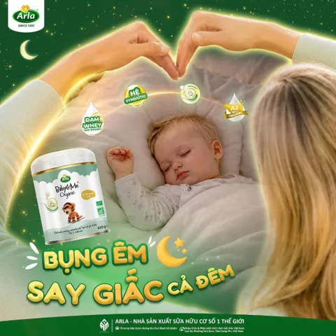 Sữa Arla Baby&Me Organic đạm A2 và HMO cao cấp từ Đan Mạch