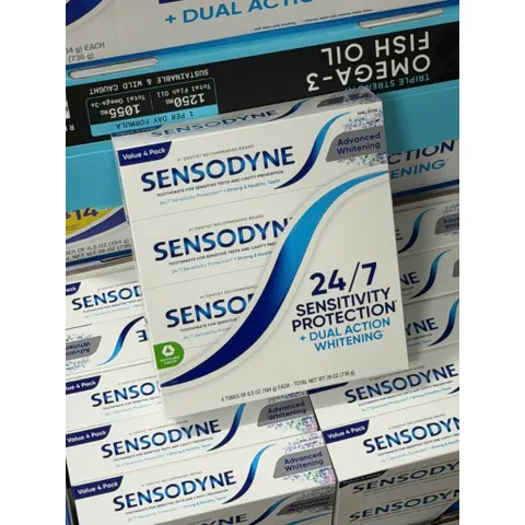 [DATE 2028] sET 4 CÂY Kem đánh răng Sensodyne của Mỹ làm trắng giảm ê buốt