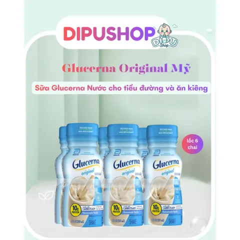 Lốc 6 chai Sữa nước tiểu đường Glucerna bổ sung khoáng chất cho người tiểu đường