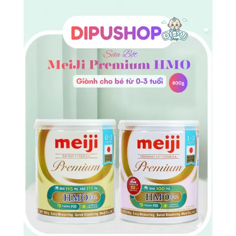 Sữa Meiji Premium Nhập Khẩu Nhật Bổ Sung HMO DHA Tăng Đề Kháng Cho Bé 0-3 Tuổi