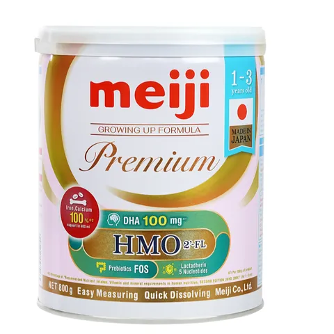Sữa Meiji Premium Nhập Khẩu Nhật Bổ Sung HMO DHA Tăng Đề Kháng Cho Bé 0-3 Tuổi