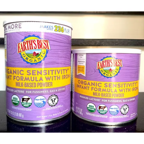 [Hàng Mỹ Bay Air] Sữa bột hữu cỡ Earth Best Organic Cho bé 0-3 tuổi