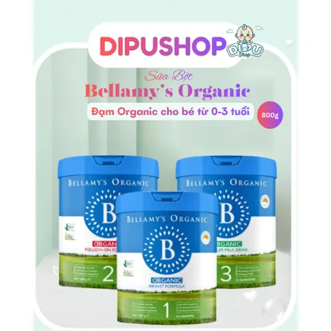 800g [HÀNG CÔNG TY] Sữa Bellamy Organic Đạm A1 8HMO Úc - Phát Triển Toàn Diện Cho Bé Chính Hãng
