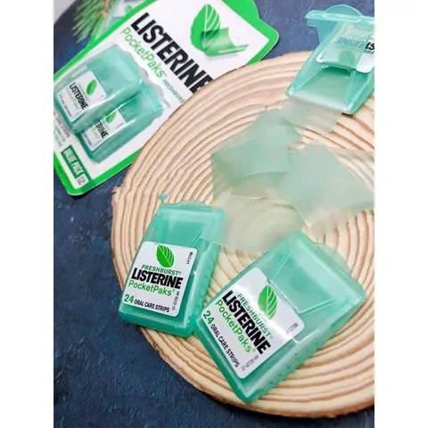 Miếng ngậm thơm miệng Listerine Pocketpaks (Vĩ 3 hộp x 24 miếng)