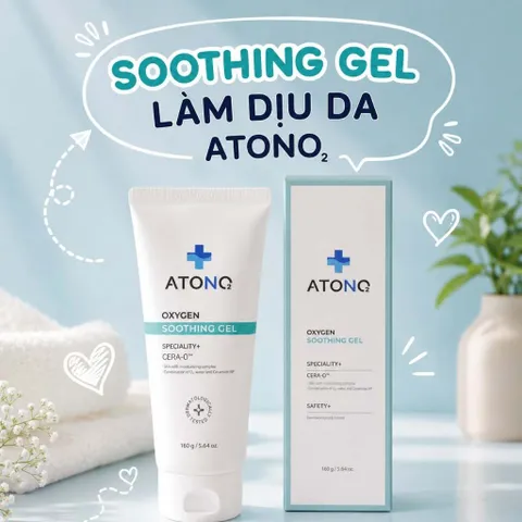 Soothing Gel ATONO2 Hàn Quốc, làm dịu mát tức thì làn da của bé, an toàn cho da nhạy cảm 160g