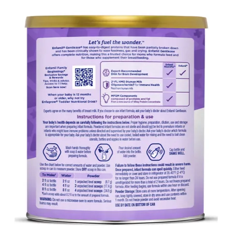 Enfamil Gentlease Infant Formula – Giải pháp cho bé hay khóc, đầy hơi, nôn trớ, khó tiêu
