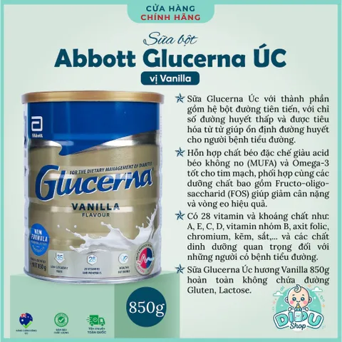 Sữa Bột Glucerna của Úc hộp 850g