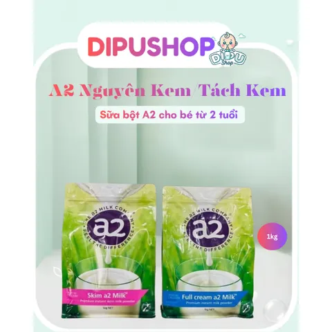 Sữa bột tách béo/nguyên kem A2 Úc 1kg