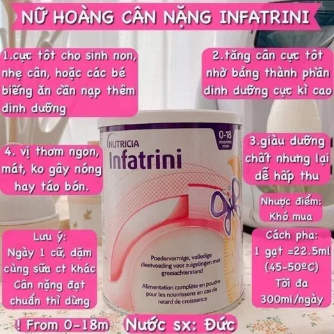 400g Sữa Infatrini Đức Cao Năng Lượng Tăng Cân Bé Suy Dinh Dưỡng