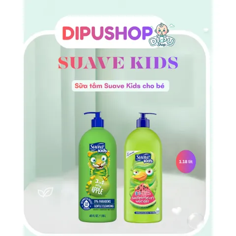 Sữa tắm gội Suave Kids 3 IN 1 1.18L