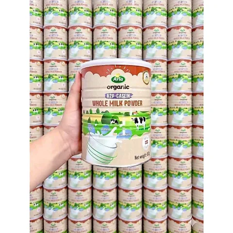 800g Sữa Bột Nguyên Kem A2 Organic Arla Đan Mạch Cho Bé 1 Tuổi