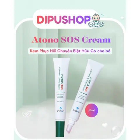 Kem phục hồi da tổn thương Sos Atono2 Hàn Quốc cho bé từ 0m+