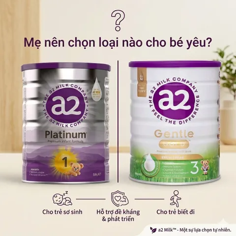 [🔥DEAL SỐC CÓ HẠN🔥] Sữa A2 Gentle Gold Nguyên Kem Đạm A2 Bé Phát Triển Toàn Diện