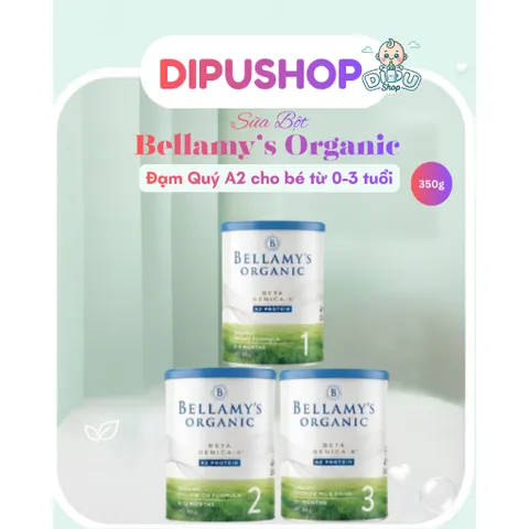 350g Sữa Bellamy Organic A2 Úc - Đạm A2 Dễ Tiêu Hóa HMO Cho Bé 0-3 Tuổi Chính Hãng