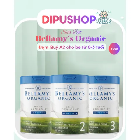 800g Sữa Bellamy Organic A2 Úc - Đạm A2 HMO Phát Triển Toàn Diện Chính Hãng