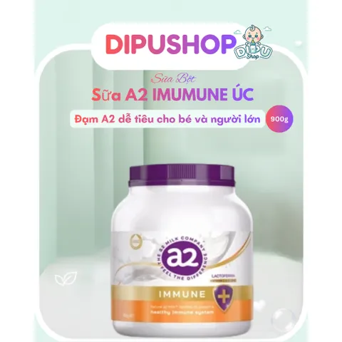 Sữa Dinh dưỡng Nguyên Kem Dạng Bột A2 Immune Lactoferrin Úc 900g- Siêu Đề Kháng