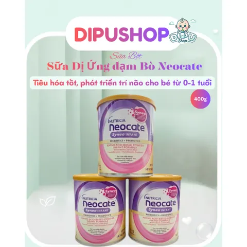 Sữa Neocate Syneo Infant Nutricia Nội Địa Mỹ Cho Bé Sơ Sinh 0-12 Tháng Dị Ứng Đạm Bò Bất Dung Nạp Lactose