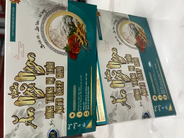 TPBVSK VIÊN ĂN NGŨ NGON ĐÔNG TRÙNG HẠ THẢO SLEEP GOLD HỘP 60 VIÊN